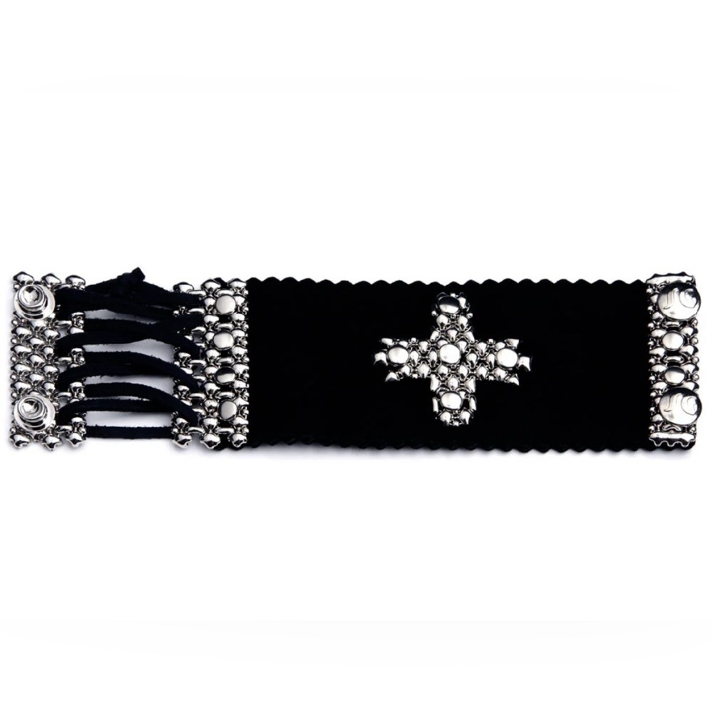 Black and Silver Beaded Bracelet